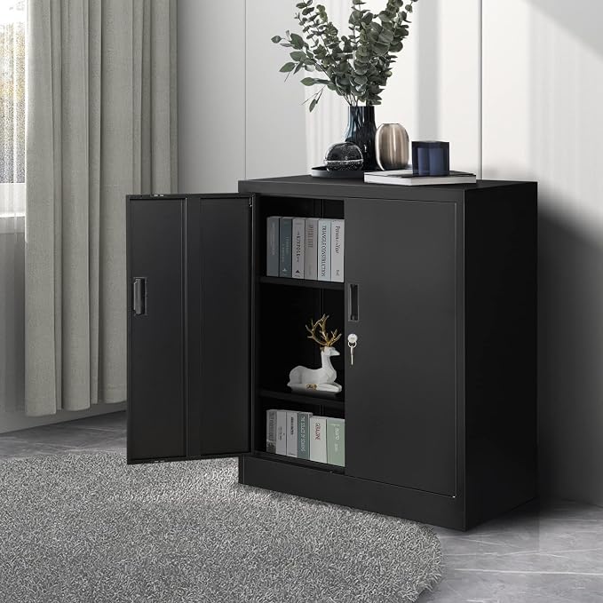 Metal Storage Cabinet, 36.2" H Locking Storage Cabinet - Image 6