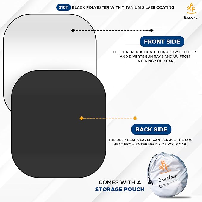 EcoNour 2-Piece Truck Sun Shade - Image 6