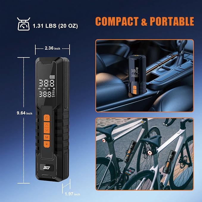 Tire Inflator Portable Air Compressor, Air Pump - Image 8