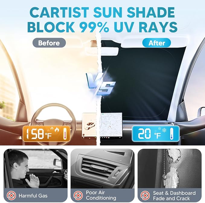 Cartist Windshield Sun Shade Fit - Image 6