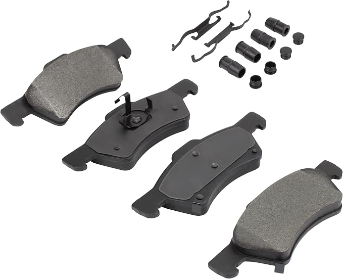 Premium Semi-Metallic Front Brake Pads Compatible - Image 2
