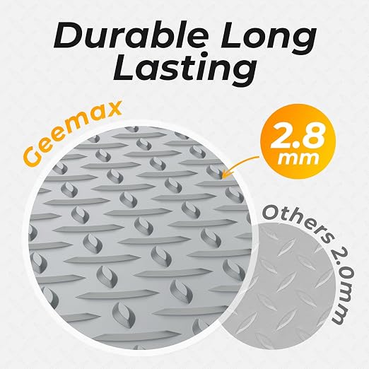 7.8 x 18 FT Garage Floor Mats for Under Car, 2.8mm Thickened Rubber Garage - Image 2