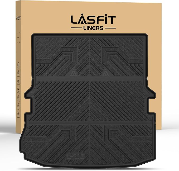 LASFIT Trunk & Backrest Mat for Ford Explorer 2015-2019, Custom Fit All Weather by LASFIT