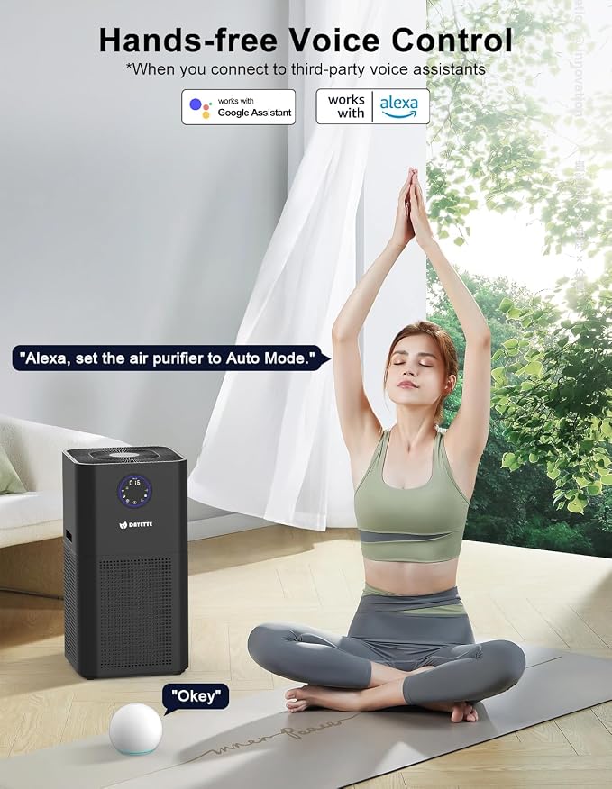4000ft² Air Purifiers for Home Large Room, Smart WIFI Air Purifiers APP & Alexa - Image 4