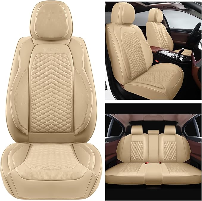Car Seat Covers Full Set Leather Seat Covers Automotive Seat Covers Universal - Image 8