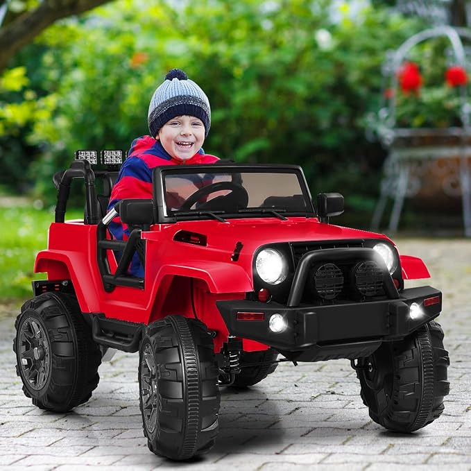 Costzon Ride On Car, 12V Battery Powered Electric Ride On Truck w/Parental - Image 3