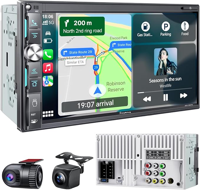 QLED Double Din Car Stereo by SjoyBring