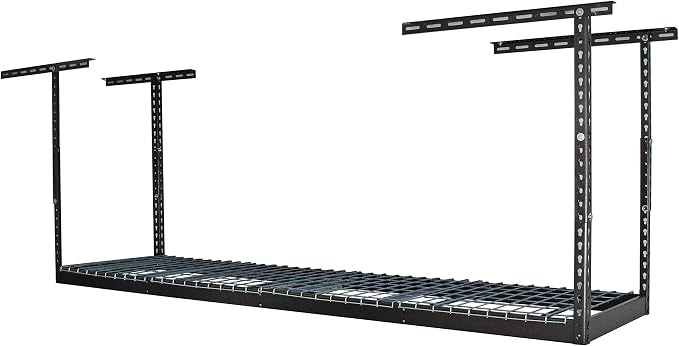 MonsterRax Overhead Garage Storage Rack 2x8, Ceiling Mounted Shelving, by MonsterRAXStorageSolutions