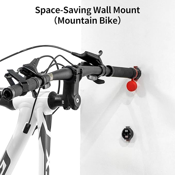 Mountain Bike Handlebar Wall Mount, Space-Saving & Easy Installation, Sturdy - Image 2