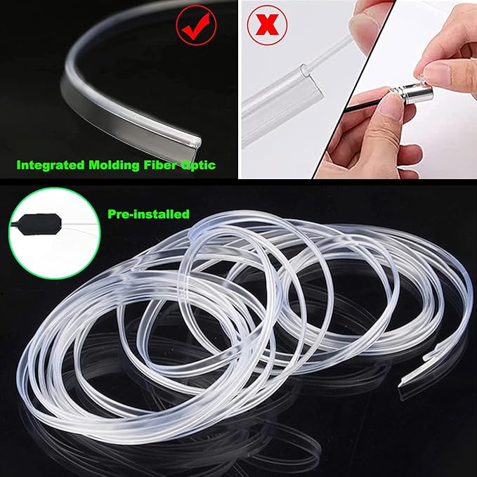USB Car LED Lights, Interior Car Lights Strip 7 Colors Ambient Lighting - Image 2