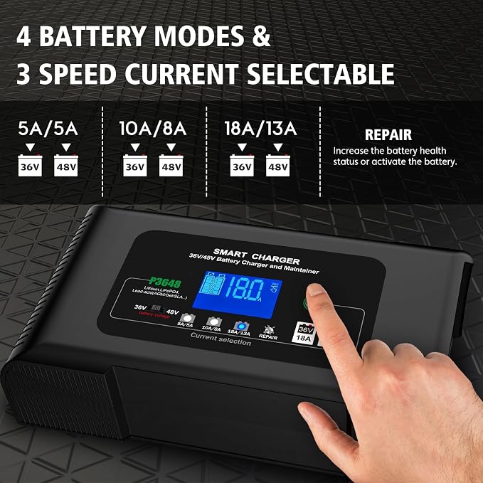 Golf Cart Battery Charger 36V 18A and 48V 13A Trickle Charger, 36 Volt Golf - Image 3