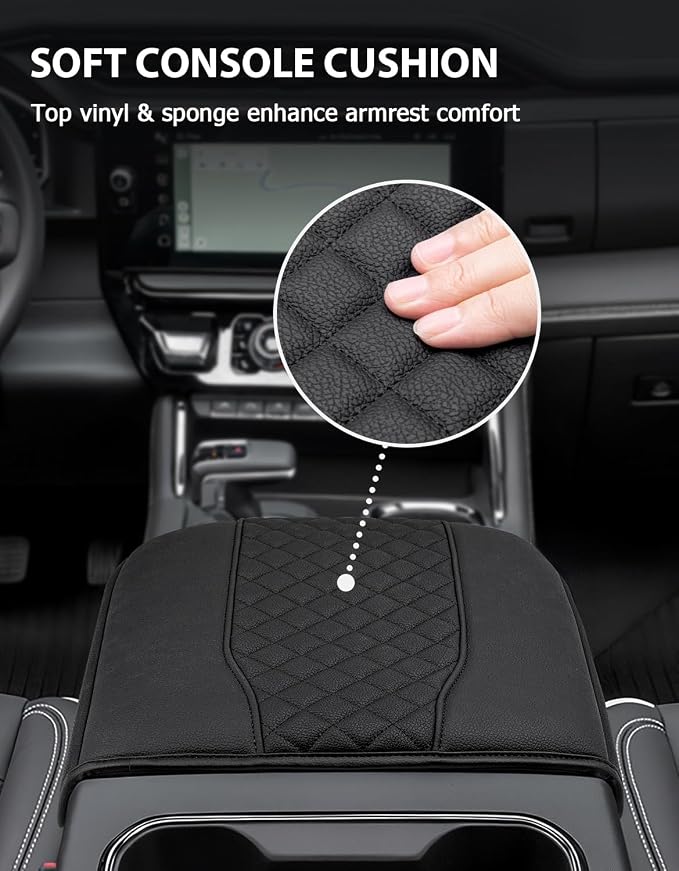Center Console Cover for Chevy Silverado & GMC Sierra 1500 Accessories 2019-2025 - Image 4