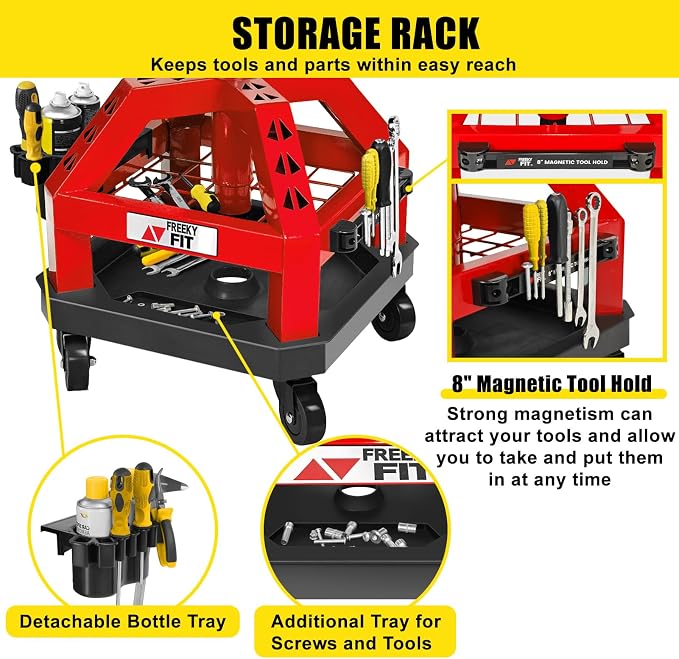 Rolling Shop Stool for Garage - Image 3