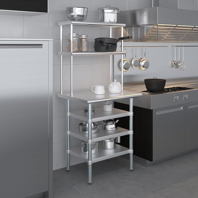 Amgood 24" x 30" Stainless Steel Work Table - Image 6