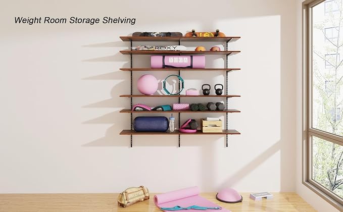 ROGMARS 60" W Garage Wall Mounted Shelving Heavy Duty, 6 Tier Garage Shelves - Image 5