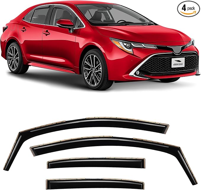 Voron Glass in-Channel Extra Durable Rain Guards by VoronGlass-highqualityautoaccessories