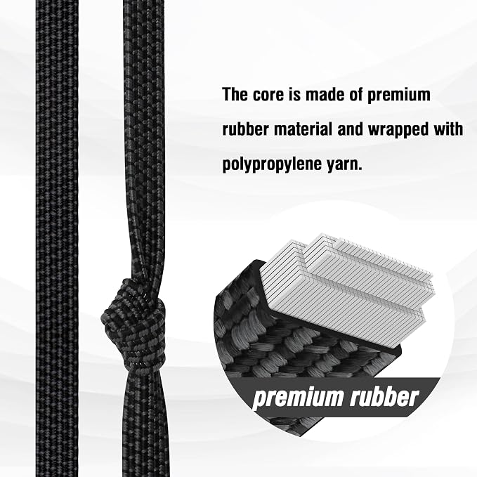 Bungee Cords with Hooks Heavy Duty, Flat Adjustable Bungee Cords with Hooks 60 - Image 5