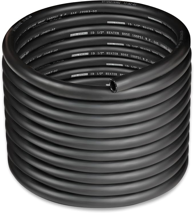 EVIL ENERGY 1/2" Heater Hose Coolant Radiator Straight 100PSI SAE 20R3 25FT by EVILENERGY