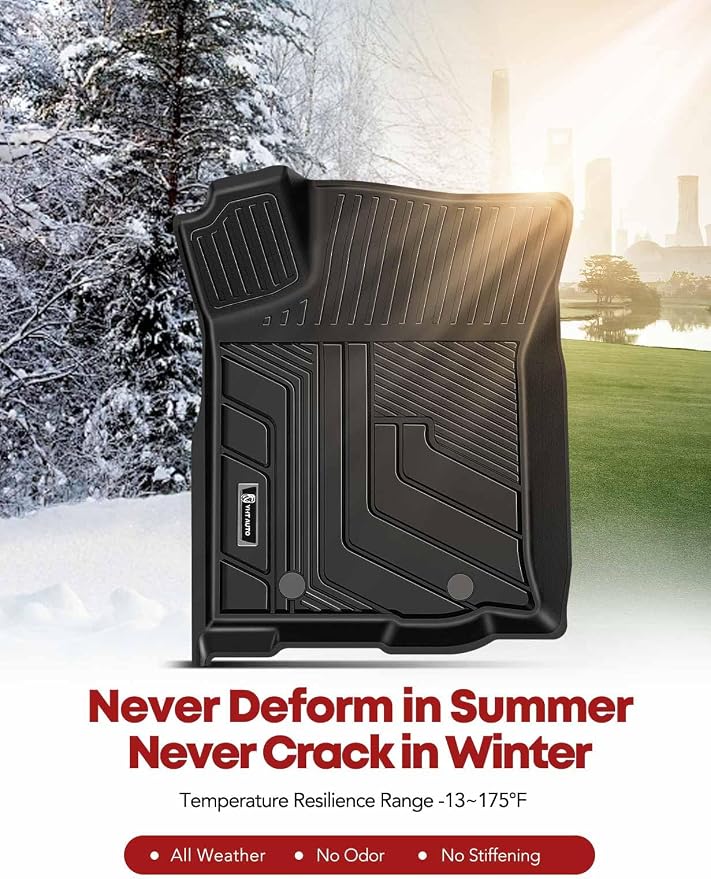 YHTAUTO Floor Mats Fit 2016-2023 Toyota Tacoma Double Only - Image 8