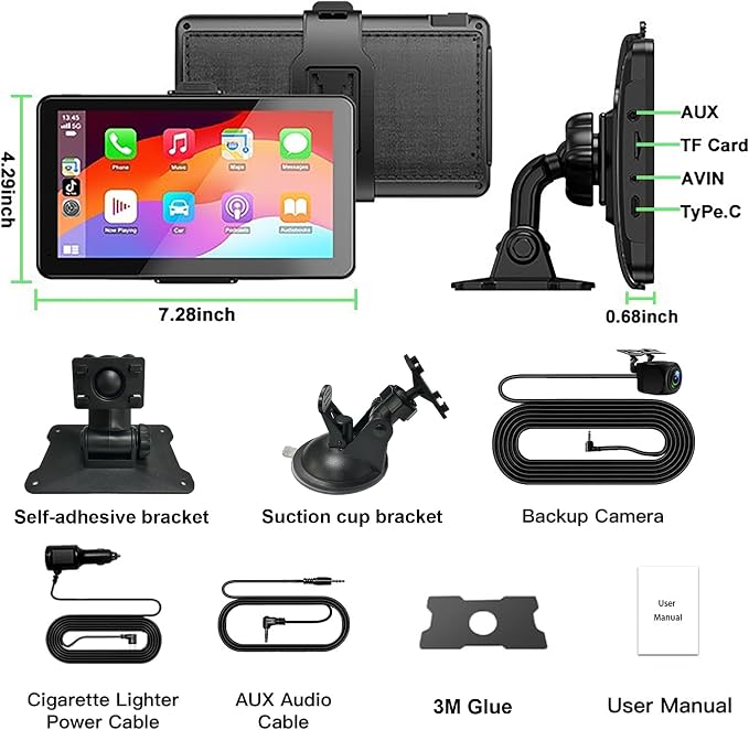 Apple Carplay Screen for Car, - Image 9