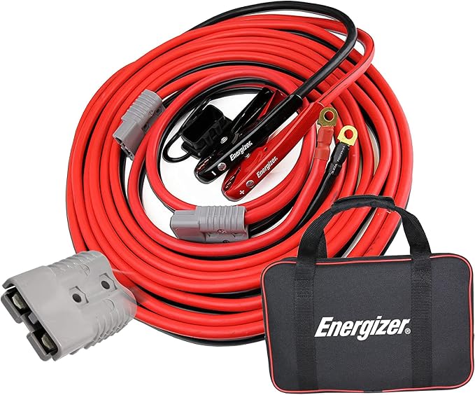 Energizer Jumper Cables, 30 feet, 1 Gauge, Booster Battery Cables by Energizer