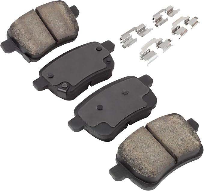 Premium Semi-Metallic Rear Brake Pads Compatible - Image 2