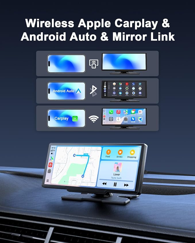 8.1'' Wireless Apple Carplay Screen - Image 2