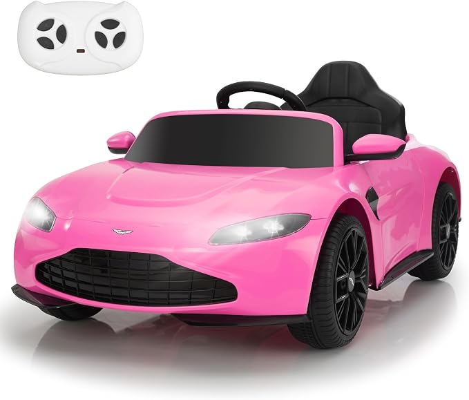 Ride on Car with Remote Control, 12V Licensed Aston Martin Electric Car by TOBBI