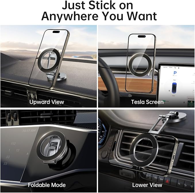 SYNCWIRE Fits MagSafe Car Mount, Magnetic Phone Holder - Image 3