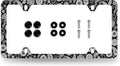 Black and White Paisley License Plate Frame Boho License Plate Holder Stainless by RNKATIH