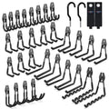 3-H Garage Wall Hooks 34 Pack, Garage Hooks Heavy Duty by 3-H