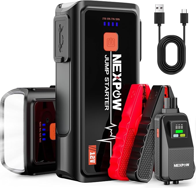 Car Jump Starter 3000A, NEXPOW 12V Battery Jumper Start Pack Kit by NEXPOW