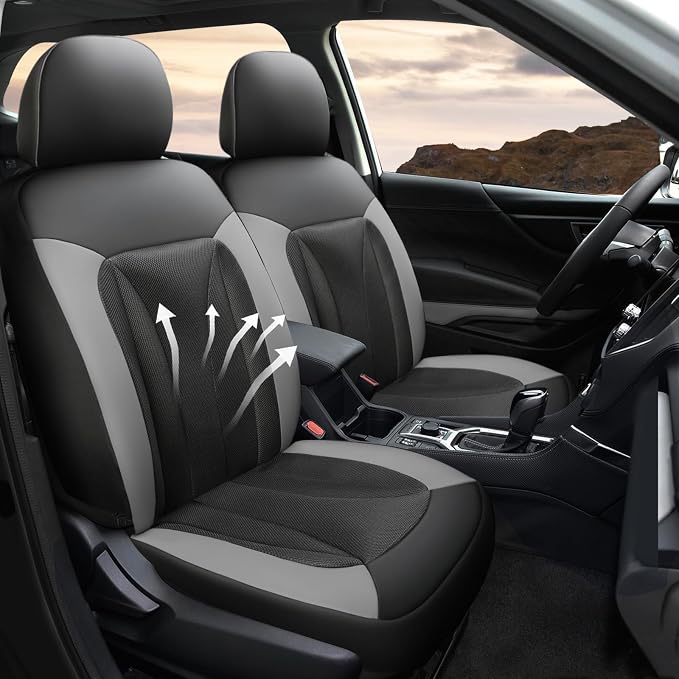 GIANT PANDA 2 Front Leather Car Seat Cover - Image 2