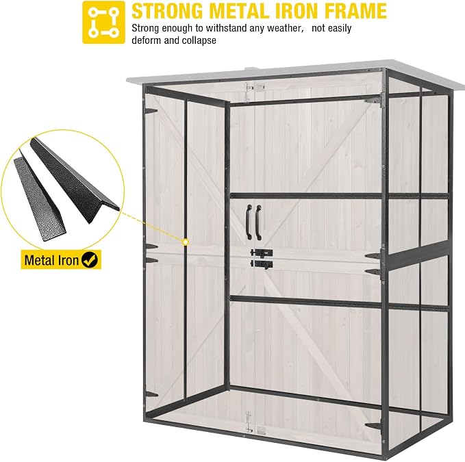 Aivituvin Storage Shed Outdoor Storage Cabinet Upgraded - Image 2