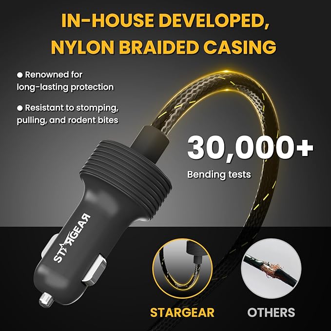 Starlink Mini Cable 12V Power Cable 3M/10FT, Braided Wear-Resistant Starlink - Image 5