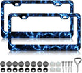 Blue Lightning License Plate Frames by Unknown