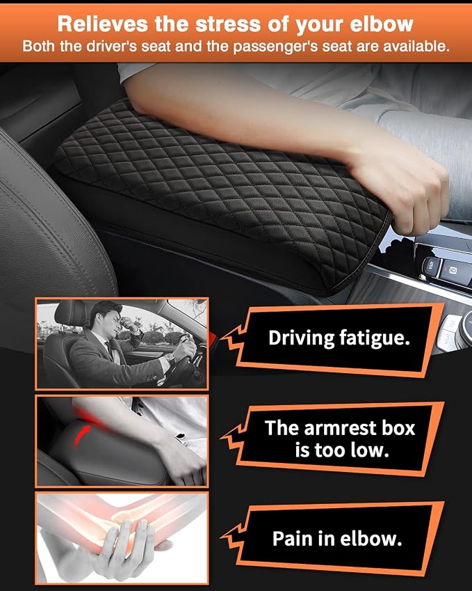 Shademax BMW X3 Center Console Cover, Armrest Cover Cushion Pad - Image 5