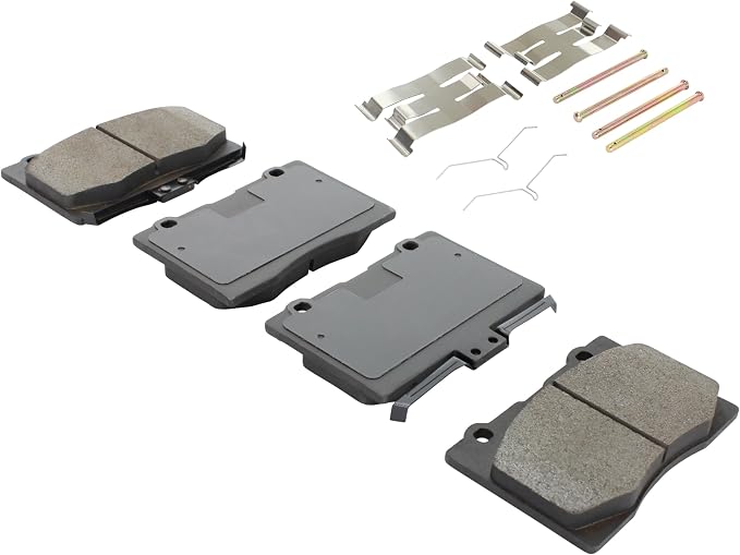 Premium Semi-Metallic Front Brake Pads Compatible - Image 2