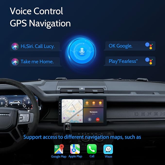 Single din Car Stereo, Rotatable Carplay Screen - Image 4