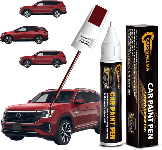 L0G3/6L Aurora Red Metallic Car Touch Up Paint by Carsmallma