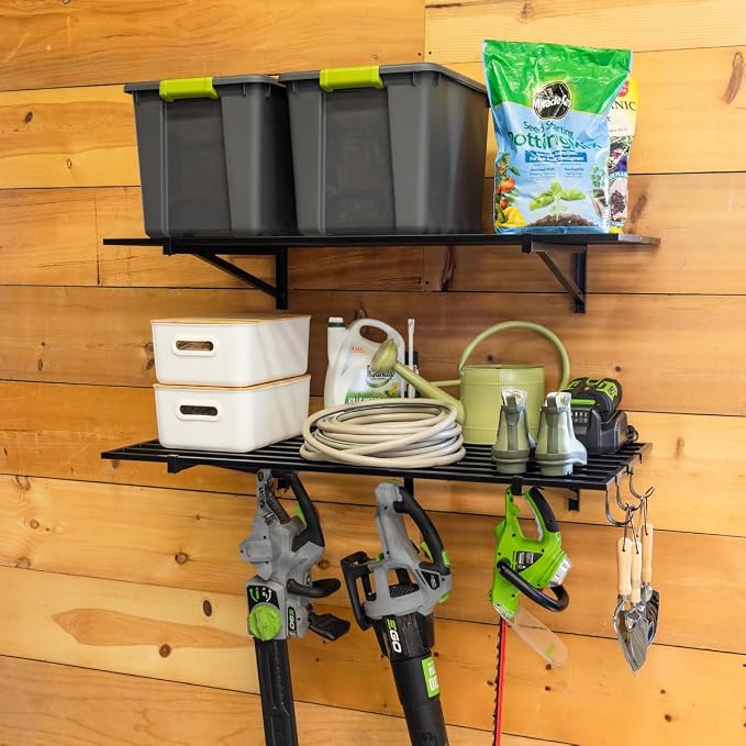 StoreYourBoard 2-Pack Heavy Duty Wall Shelves – Wall-Mounted Garage Storage - Image 8