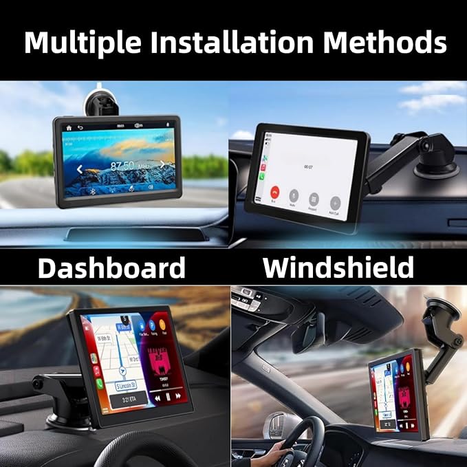 Carplay Mount, 360° Flexible Windshield Dashboard Suction Cup Bracket - Image 2