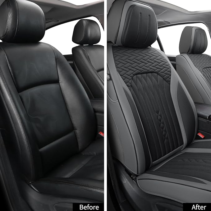 Car Seat Covers Full Set, Leather Seat Covers - Image 6