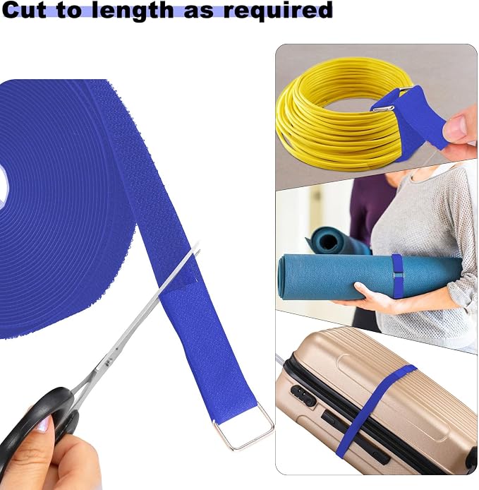 1"x16ft Hook and Loop Straps - Image 2