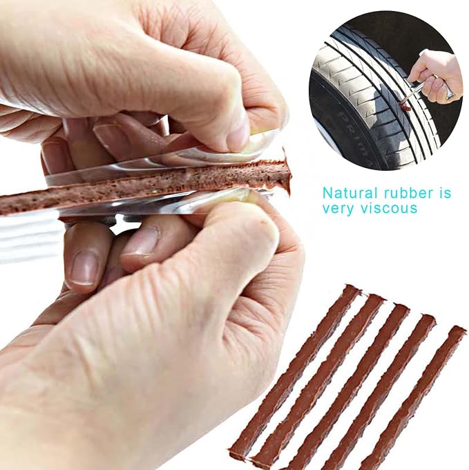 Tire Repair Kit, with Universal Tire Patch Kit to Plug Flats - Image 9