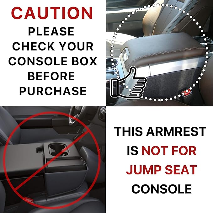 KMMOTORS F150 Center Console Cover, Armrest Cushion, Interior Accessories - Image 3