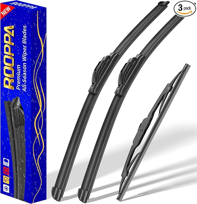 3 wipers Replacement for 1997-2001 Honda CR-V CRV, Windshield Wiper Blades by ROOPPA