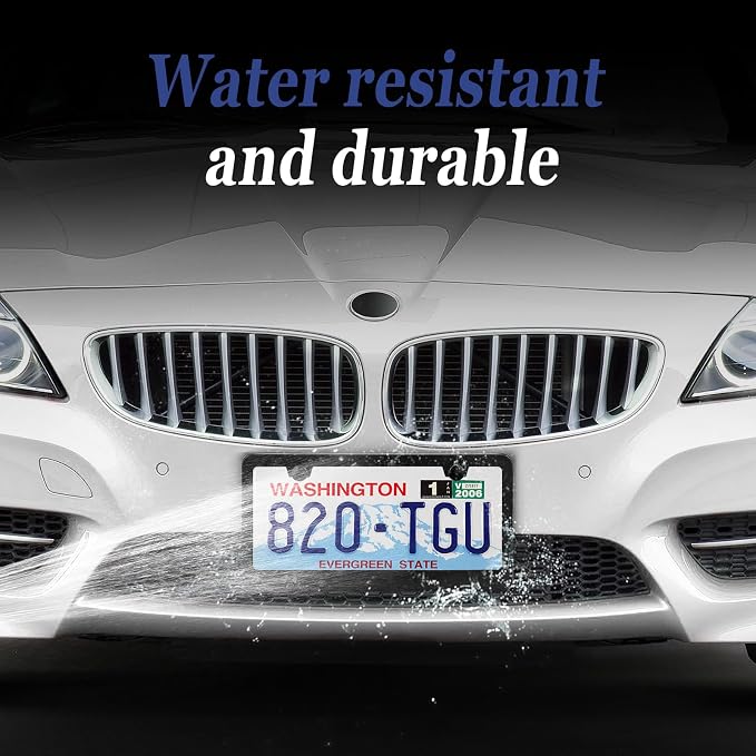 2 Pack Black License Plate Frame, Matte License Plate Front and Rear 2 Packs. - Image 6