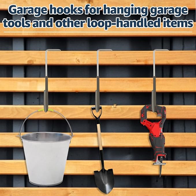 16 Pack Rafter Hanger Hook Heavy Duty Vinyl Coated Large S Hooks - Image 7