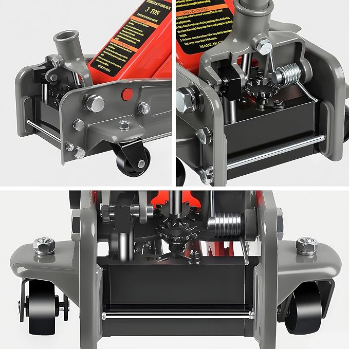 3 Ton Floor Jack, 6600 LBS Heavy Duty Hydraulic Floor Jack, Lift Range:5.31'' - Image 5